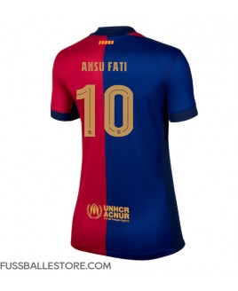 Günstige Barcelona Ansu Fati #10 Heimtrikot Damen 2024-25 Kurzarm